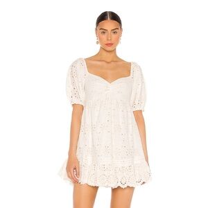 Cleobella Shudi Eyelet Dress in Ivory